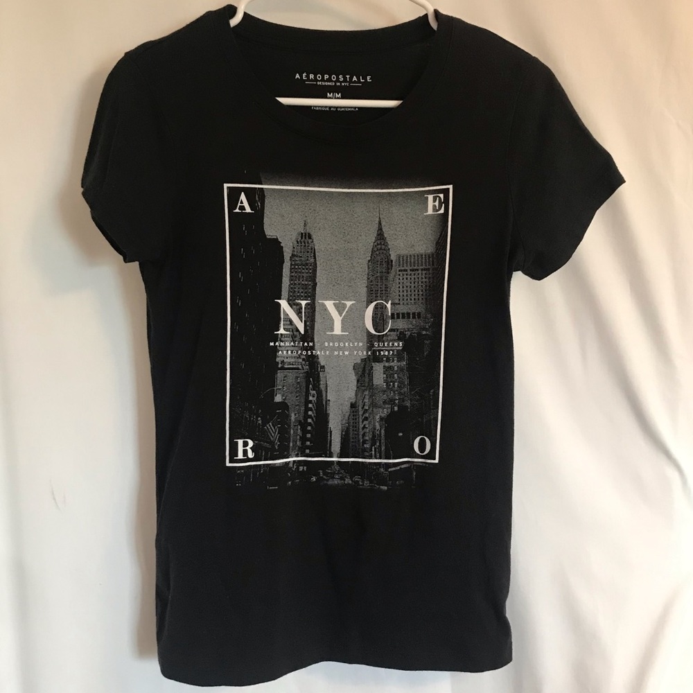 Aeropostale New York City Shirt Black